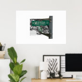 ミフリン通りマディソンウィスコンシン ポスター (ホームオフィス)