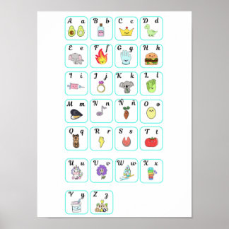 ミプライマーabecedario ポスター