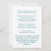 ミプリメラコムニオンクルス&フローレスコンフォト 招待状 (裏面)