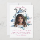 ミプリメラコムニオンコンフォスペインのトウォーター色 招待状 (正面)