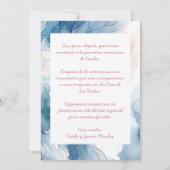 ミプリメラコムニオンコンフォスペインのトウォーター色 招待状 (裏面)