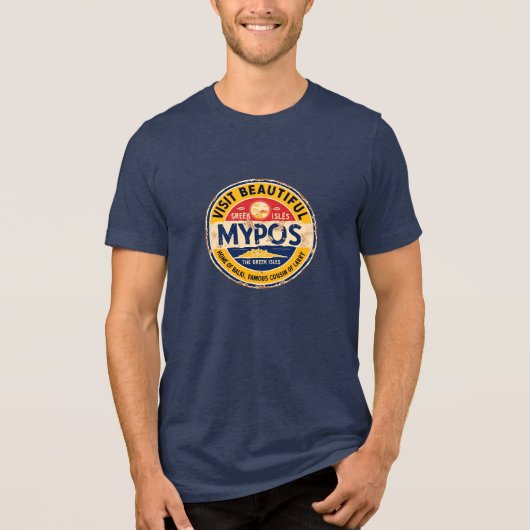 ミポス島へ行こう トライブレンドTシャツ (正面)
