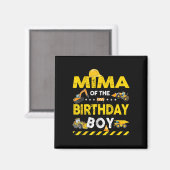 ミマオブザ誕生日ボーイ建築労働者誕生 マグネット (正面/裏面)