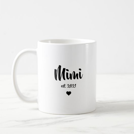 ミミおばさん妊娠発表ギフト コーヒーマグカップ (左)