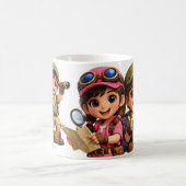 ミミとサルヴォの双子 ガール&ボーイ コーヒーマグカップ (中央)