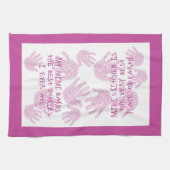 ミミのキッチンオーキッドパープル祖母の贈り物 キッチンタオル (横)