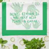 ミミのキッチングリーン祖母の贈り物 キッチンタオル (折り畳み)