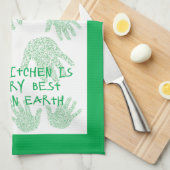 ミミのキッチングリーン祖母の贈り物 キッチンタオル (四つ折り)