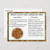 ミミのグリーンビーンキャセロールベーキングレシピカード ポストカード (正面/裏面)