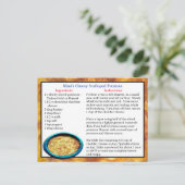 ミミのホタテ芋レシピカードパーソナライズされた ポストカード (スタンド正面)