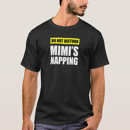 ミミの居眠りを妨げない Tシャツ (正面)