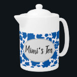 ミミの茶青花柄ティーポット<br><div class="desc">ミミ楽しむの茶青花柄のティーポット。</div>