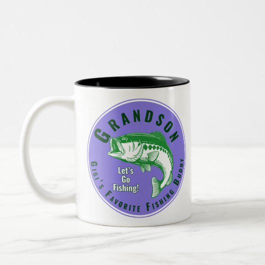 ミミの魚釣りお気に入りのバディ ツートーンマグカップ (左)