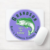 ミミの魚釣りお気に入りのバディ マウスパッド (マウス)