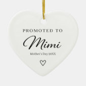 ミミへの母の日プレゼント妊娠発表ギフト セラミックオーナメント (正面)