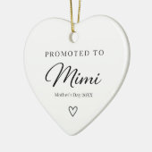 ミミへの母の日プレゼント妊娠発表ギフト セラミックオーナメント (左)
