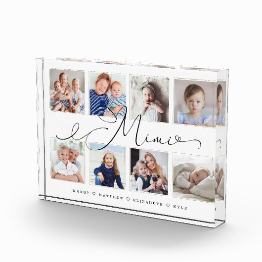 ミミへの贈与 |孫の写真コラージュ フォトブロック (右)