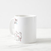 ミミアンドネコバムバム踊り コーヒーマグカップ (正面左)