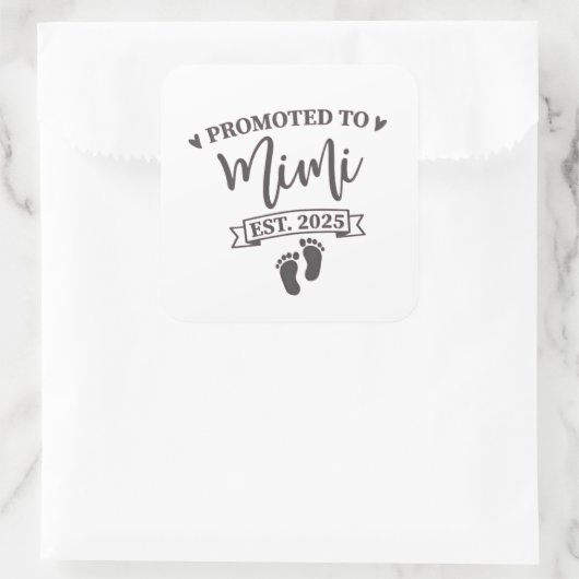 ミミエストに昇格。2025おばあちゃん スクエアシール (バッグ)