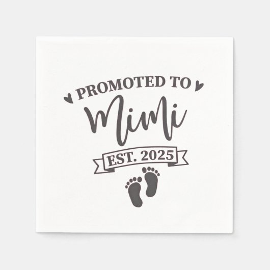 ミミエストに昇格。2025おばあちゃん スタンダードカクテルナプキン (正面)