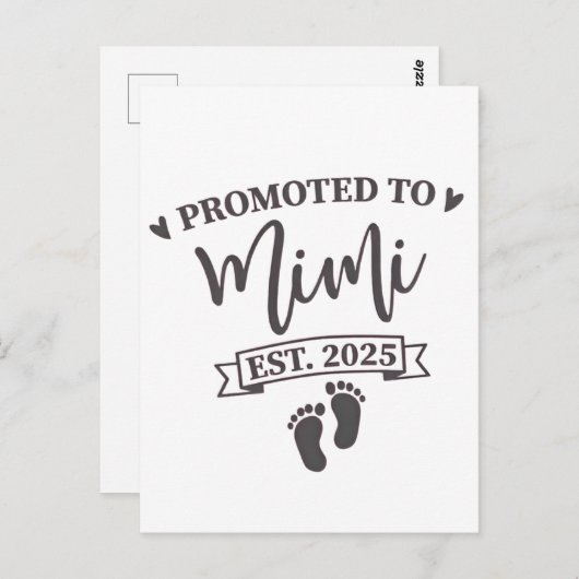 ミミエストに昇格。2025おばあちゃん ポストカード (正面/裏面)