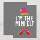 ミミエルフのクリスマスコスチューム 招待状 (正面/裏面)