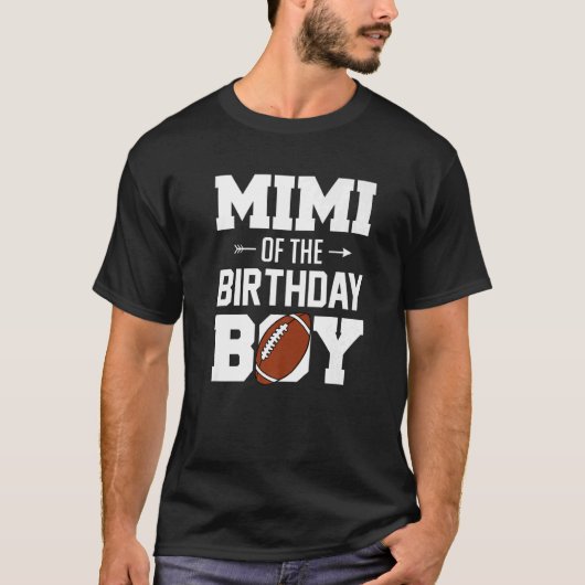 ミミオブザ誕生日ボーイサッカーボーイファミリーマッツ Tシャツ (正面)