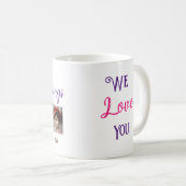 ミミカスタムのパーソナライズされた恵み写真おばあちゃん コーヒーマグカップ (正面右)