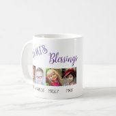 ミミカスタムのパーソナライズされた恵み写真おばあちゃん コーヒーマグカップ (正面左)