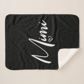 ミミカスタム誕生日ギフト|ミミパーソナライズされたミ シェルパブランケット (正面(横))