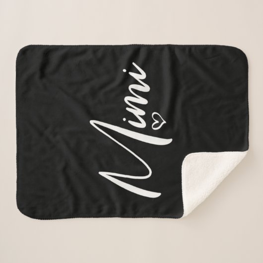 ミミカスタム誕生日ギフト|ミミパーソナライズされたミ シェルパブランケット (正面(横))