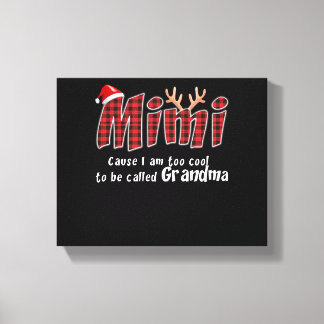 ミミギフト |ミミクリスマス素晴らしおばあちゃんミミ恋人 キャンバスプリント