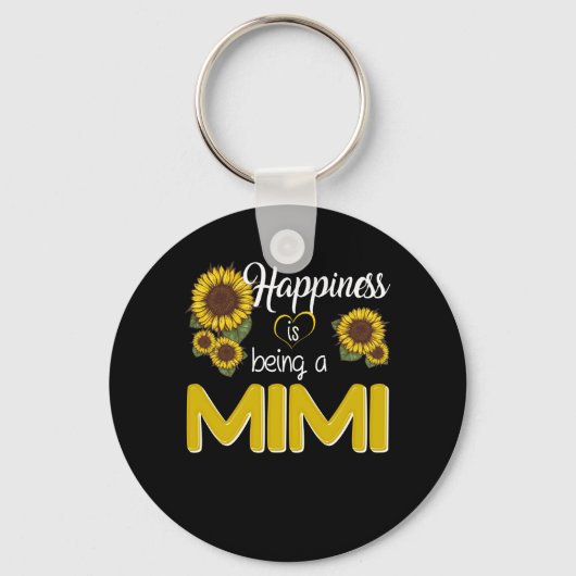 ミミギフト | Happiness Is A MiMi Sunflower キーホルダー (正面)