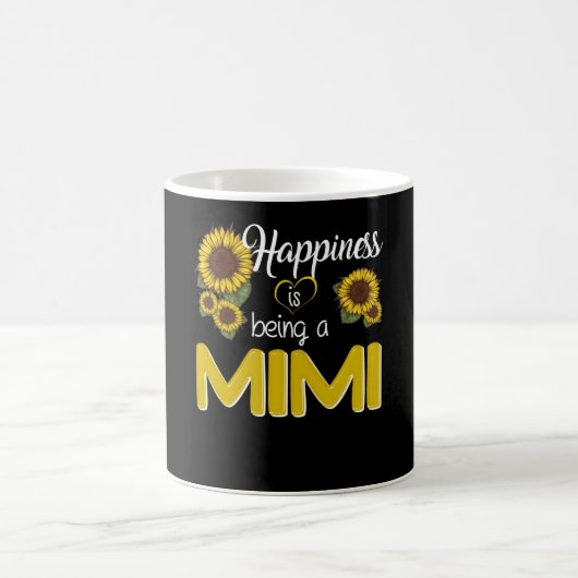 ミミギフト | Happiness Is A MiMi Sunflower コーヒーマグカップ (中央)