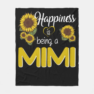 ミミギフト | Happiness Is A MiMi Sunflower フリースブランケット