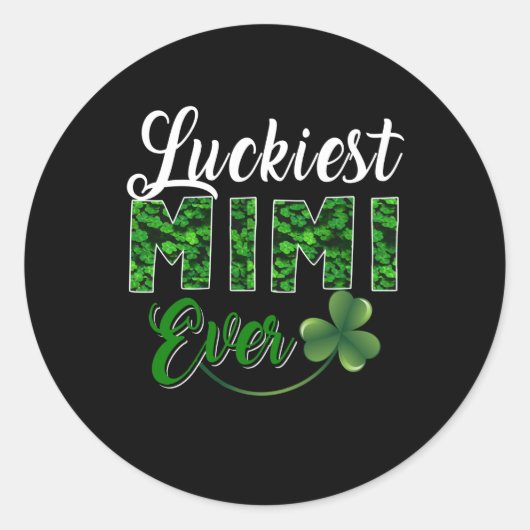 ミミギフト | Luckkiest Mimi Ever Flower Mimi Lover ラウンドシール (正面)