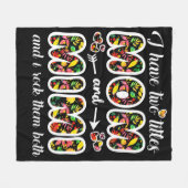 ミミギフト | MomとMimiの2つのタイトルがある フリースブランケット (正面(横))