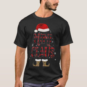 ミミクラウス ヒョウ柄 クリスマスパジャマ サンタ プレゼント Tシャツ