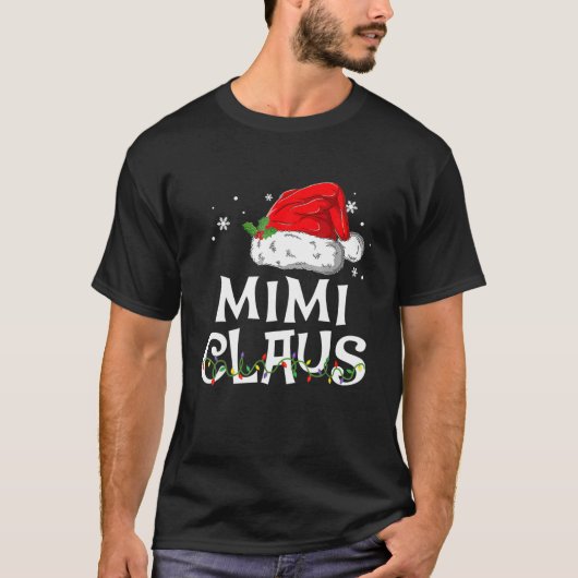 ミミクロースクリスマスパジャマファミリーマッチングクリスマス Tシャツ (正面)