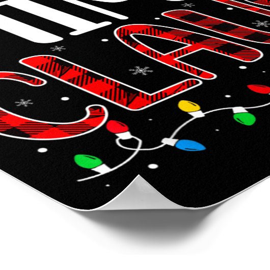 ミミクロースクリスマスライトマッチングファミリークリスマスP ポスター (角)