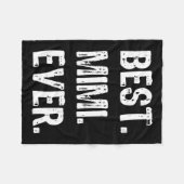 ミミクール最高のエバーおもしろい家族 フリースブランケット (正面(横))