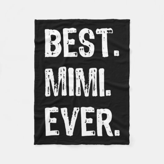 ミミクール最高のエバーおもしろい家族 フリースブランケット (正面)