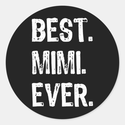 ミミクール最高のエバーおもしろい家族 ラウンドシール (正面)