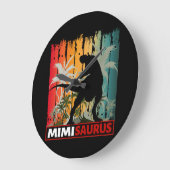 ミミサウルス好き ラージ壁時計 (傾斜)