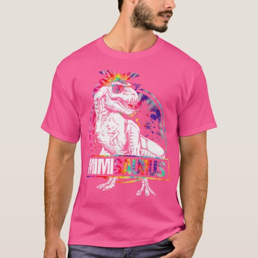 ミミサウルス恐竜ミミ・サウルス家族マッチングTi Tシャツ (正面)