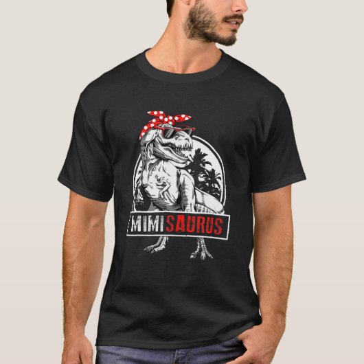 ミミサウルスTレックス恐竜ミミミサウルス母の日 Tシャツ (正面)