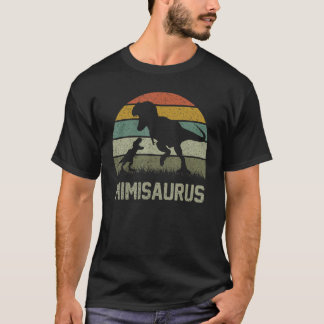 ミミザウルスレックス恐竜ミミザウルスファミリーマッチン Tシャツ
