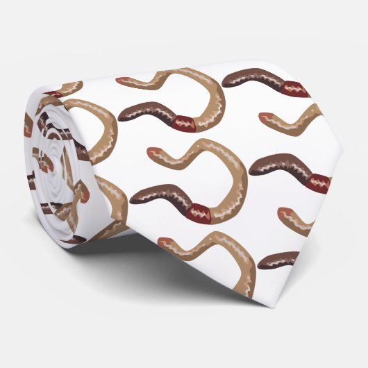 ミミズのタイ ネクタイ (ロール)