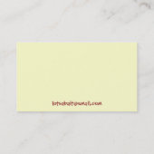 ミミズの名刺 名刺 (裏面)