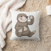 ミミズ付きモグラ クッション (ブランケット)